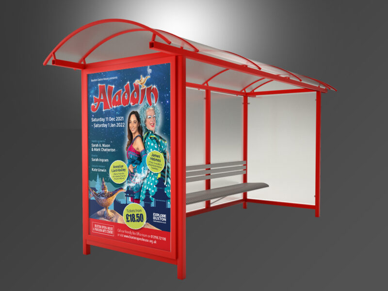 BOH Aladdin bus stop posters