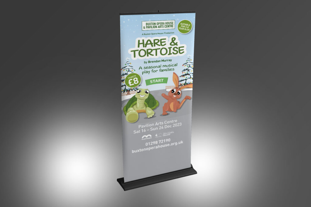 Hare & Tortoise pull-up banner
