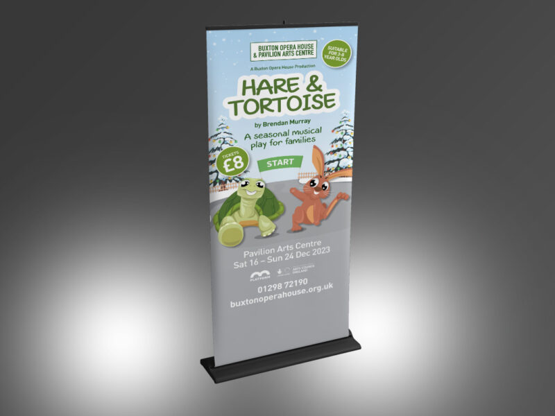 Hare & Tortoise pull-up banner
