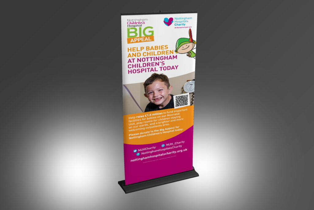 NHC Children’s Hospital BIG Appeal pull-up banner