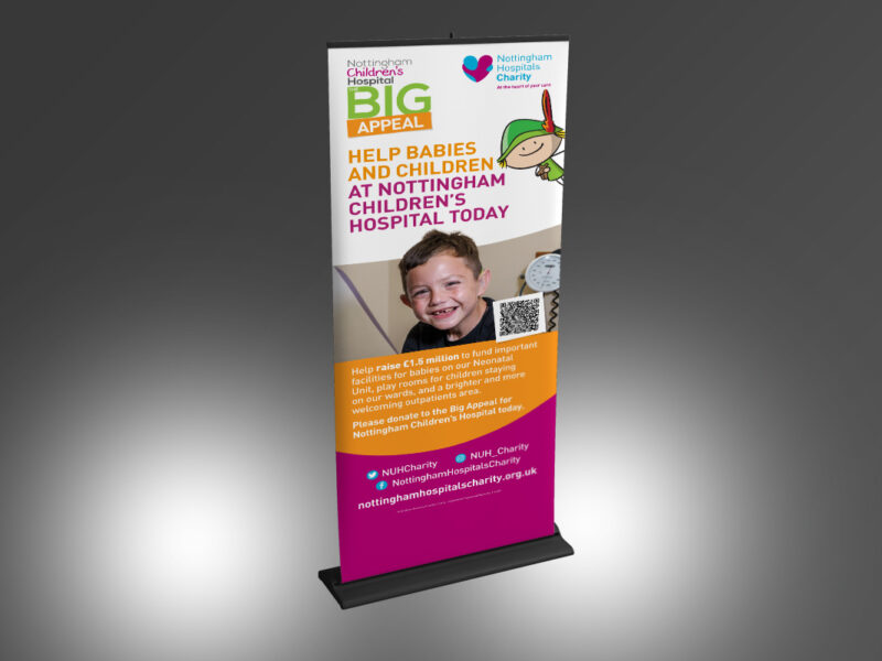 NHC Children’s Hospital BIG Appeal pull-up banner
