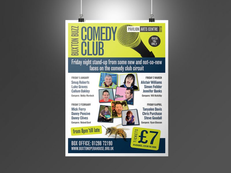 Buxton Opera House Comedy Club poster  Posters BOH Buzz Posters v1 800x600