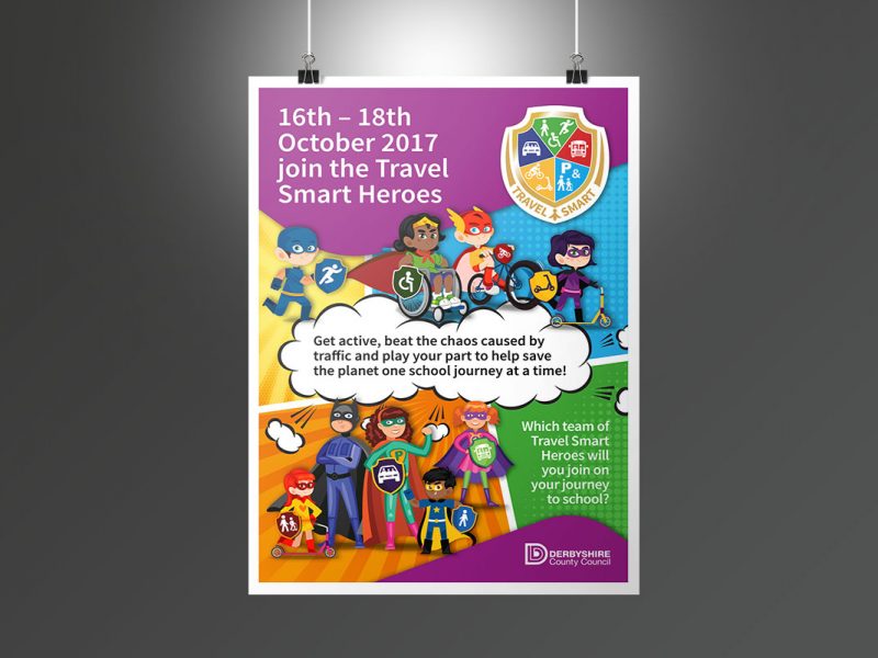 DCC Travel Smart Heroes poster